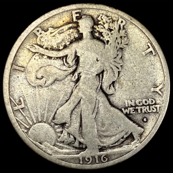1916-S Walking Liberty Half Dollar NICELY CIRCULATED