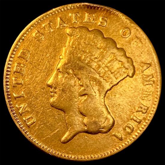 1878 Gold $3 Indian Princess Head HIGH GRADE