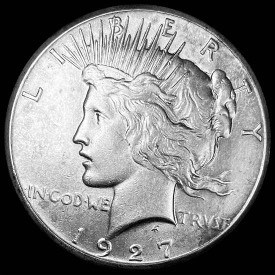 1927 Silver Peace Dollar CLOSELY UNCIRCULATED