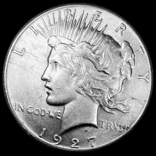1927 Silver Peace Dollar CLOSELY UNCIRCULATED