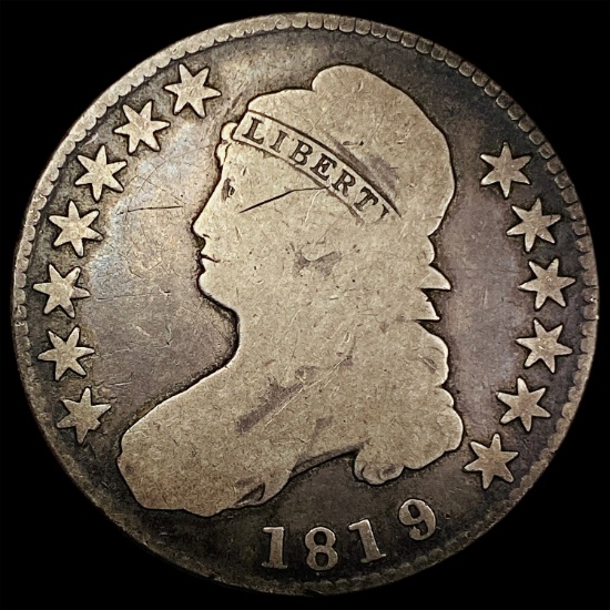 1819/8 Capped Bust Half Dollar LIGHT CIRC