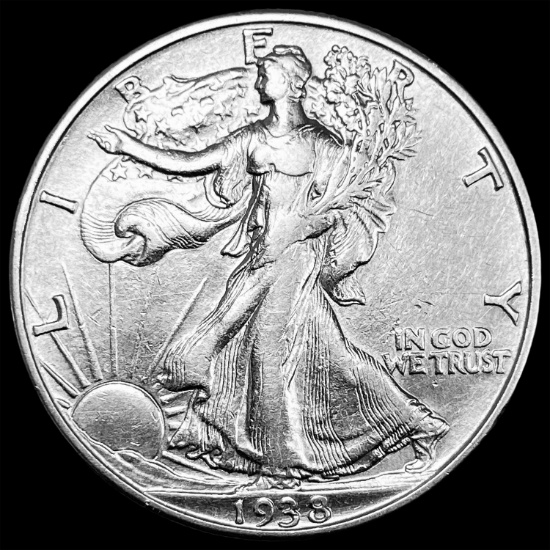 1938-D Walking Liberty Half Dollar CLOSELY UNCIRCULATED