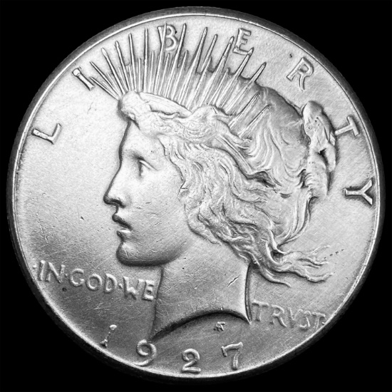 1927 Silver Peace Dollar CLOSELY UNCIRCULATED