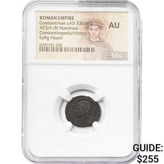 Roman Constantine I, AD 307-337 AE3/4 BI Nummus XF