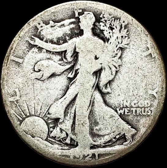 1921-S Walking Liberty Half Dollar NICELY  CIRCULATED
