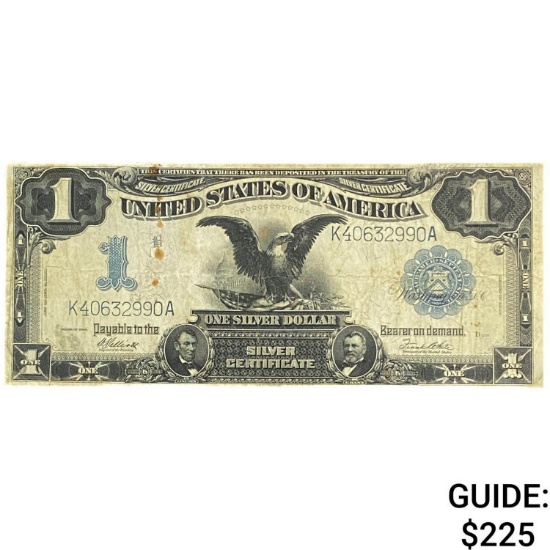 1899 $1 Sliver Certificate Eagle Blue Seal