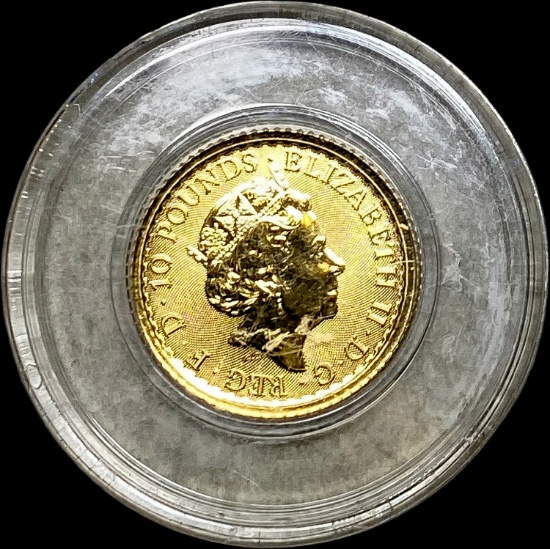 2021 Gold 1/10oz Britannia Â£10 GEM BU
