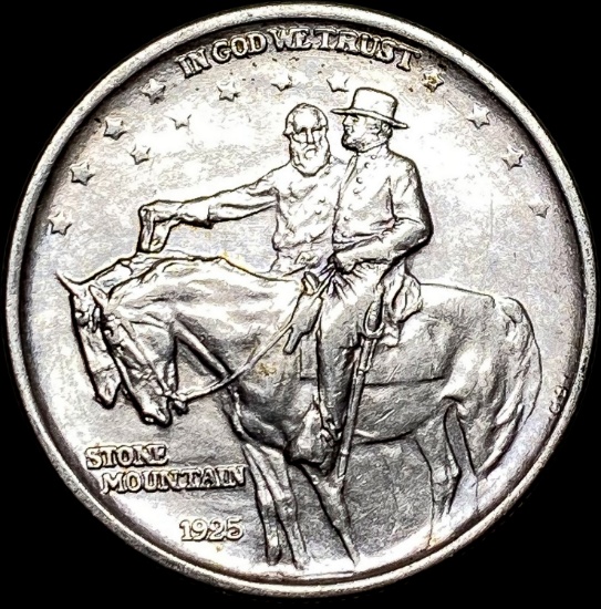 1925 Stone Mountain Half Dollar NEARLY UNCIRCULATED