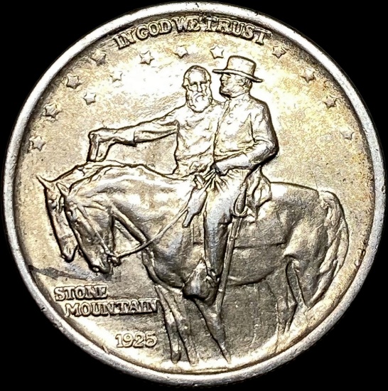 1925 Stone Mountain Half Dollar NEARLY UNCIRCULATED
