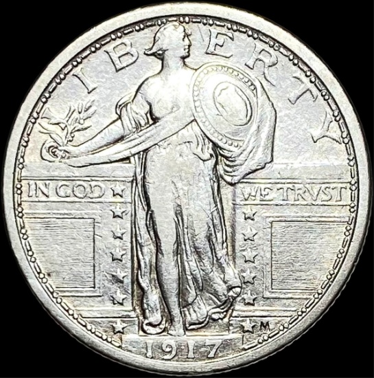 1917 Type 1 Standing Liberty Quarter  CLOSELY UNCIRCULATED