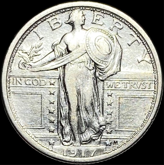 1917 Type 1 Standing Liberty Quarter  LIGHTLY CIRCULATED