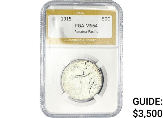 1915 Panama-Pacific Half Dollar PGA MS64