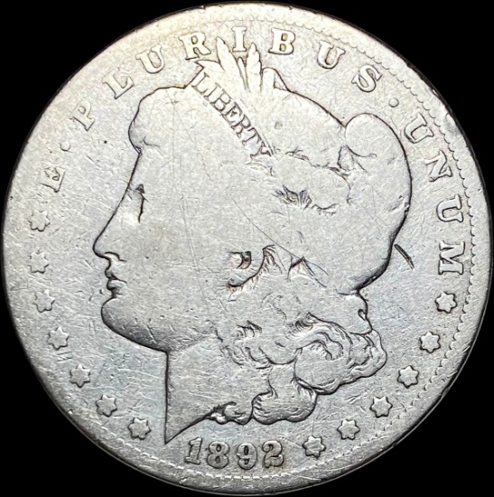1892-CC Silver Morgan Dollar NICELY CIRCULATED