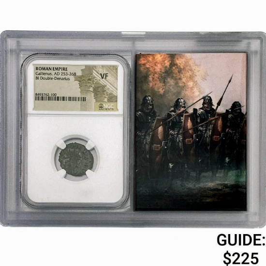 Roman Gallienus, AD 253-268 BI Dbl-Denarius