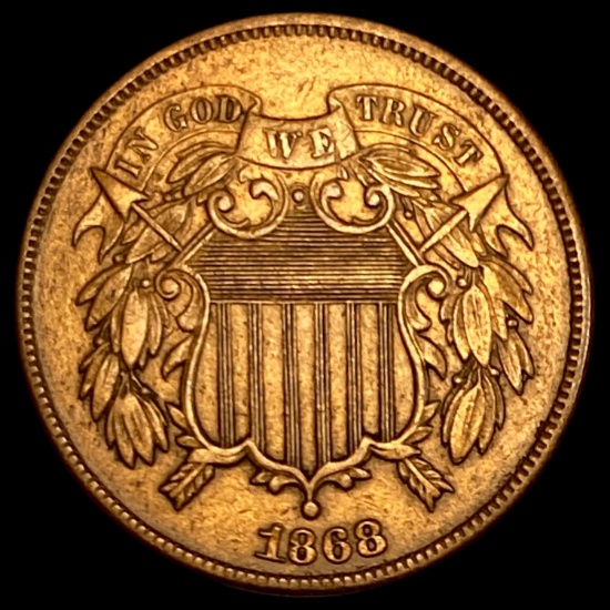 1868 Two-Cent Piece CLOSELY UNCIRCULATED
