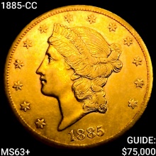 1885-CC $20 Gold Double Eagle