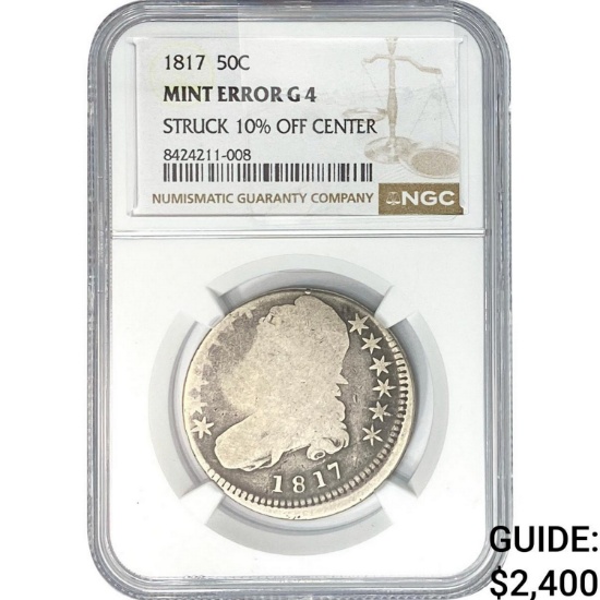 1817 Capped Bust Half Dollar NGC G4