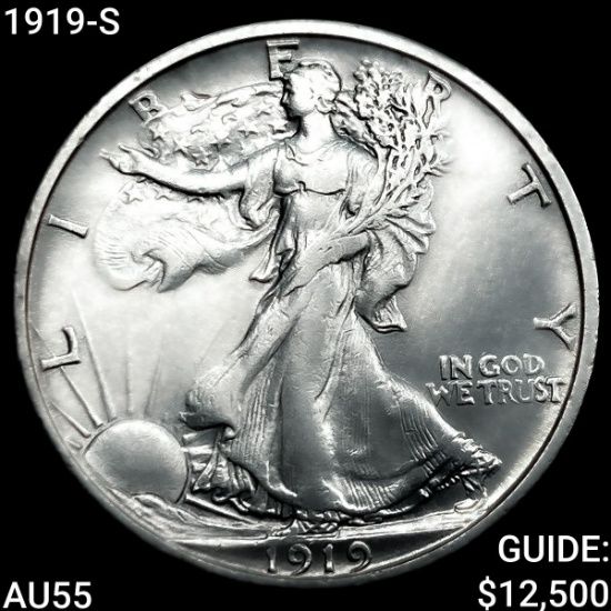 1919-S Walking Liberty Half Dollar HIGH GRADE