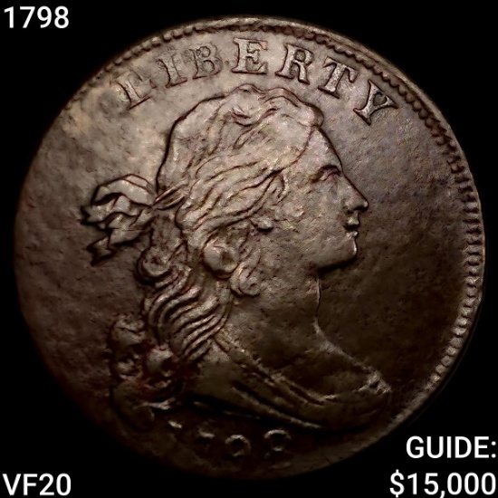 1798 Draped Bust Large Cent LIGHTLY CIRCULATED