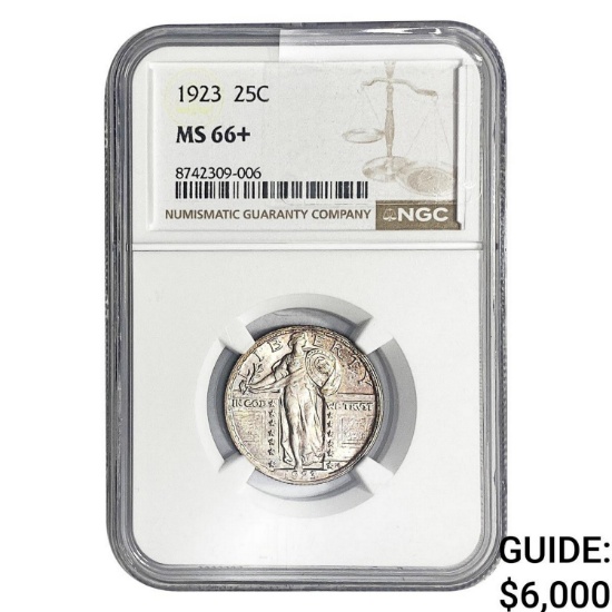 1923 Standing Liberty Quarter NGC MS66+