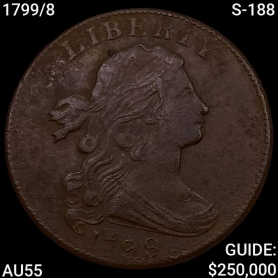 1799/8 S-188 Draped Bust Large Cent HIGH GRADE