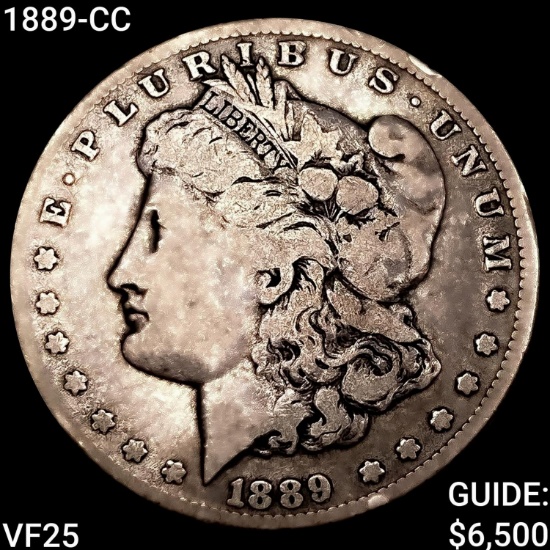 1889-CC Morgan Silver Dollar LIGHTLY CIRCULATED