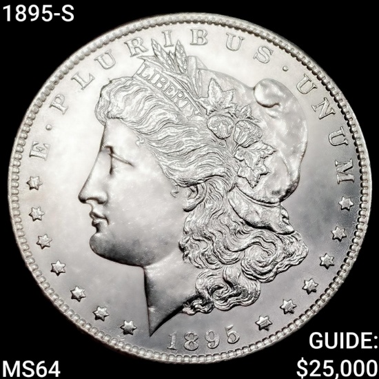 1895-S Morgan Silver Dollar CHOICE BU