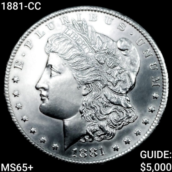 1881-CC Morgan Silver Dollar GEM BU +
