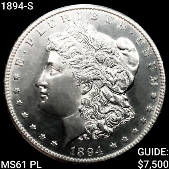 1894-S Morgan Silver Dollar UNCIRCULATED PL