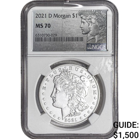 2021 Morgan Silver Dollar NGC MS70