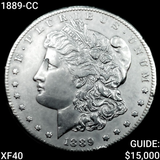 1889-CC Morgan Silver Dollar NEARLY UNCIRCULATED