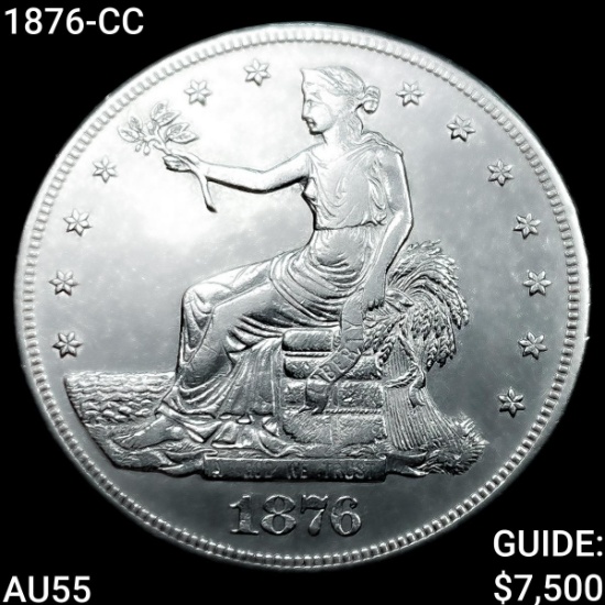 1876-CC Silver Trade Dollar HIGH GRADE