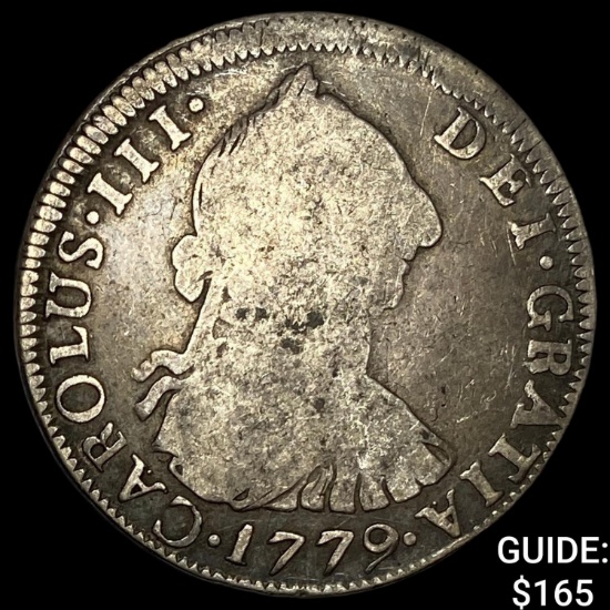 1779 Colonial Spain Silver 4 Reales NEARLY UNCIRCULATED