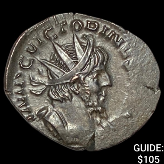 Romano-Gallic Victorinus 269-271 BI Dbl Denarius CHOICE AU