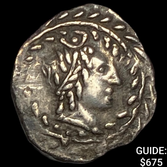 Arabia Felix Sabaean 160-180 BC SIlver 1/2 Unit NEARLY UNCIRCULATED