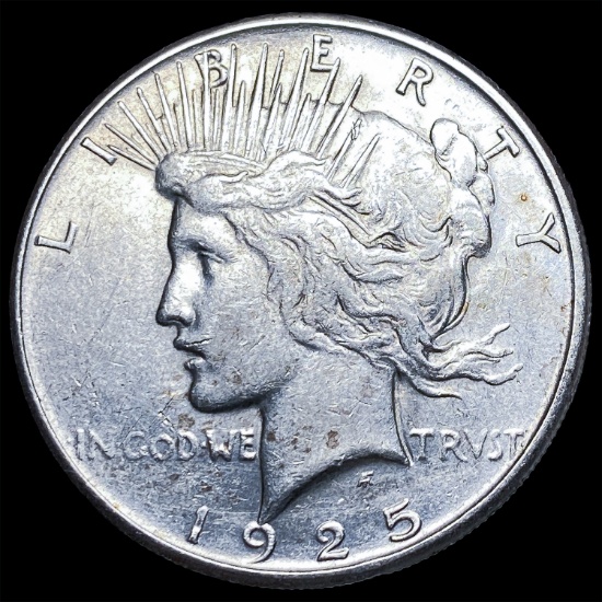 1925-S Silver Peace Dollar CLOSELY UNCIRCULATED