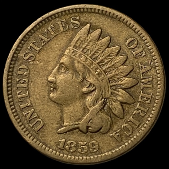 1859 Indian Head Cent NEARLY UNCIRCULATED