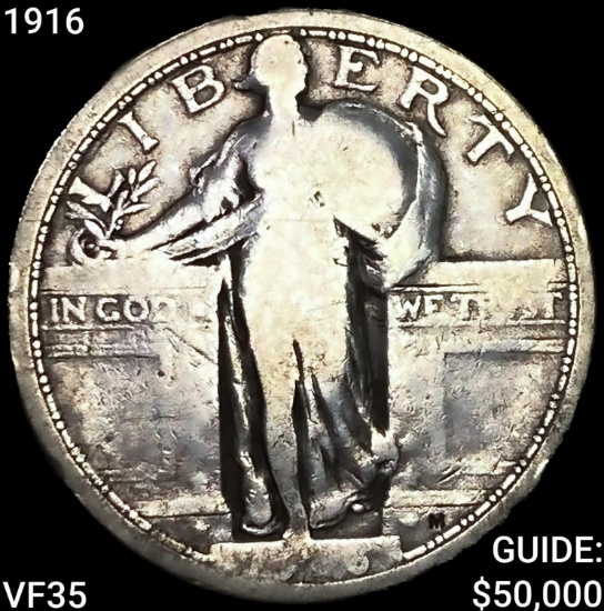1916 Standing Liberty Quarter ABOUT UNCIRCULATED
