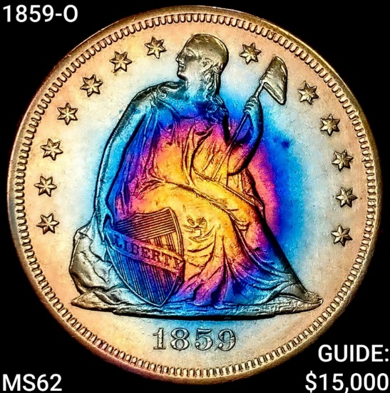 1859-O Seated Liberty Dollar UNCIRCULATED