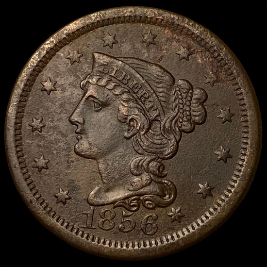1856 Braided Hair Large Cent CLOSELY  UNCIRCULATED