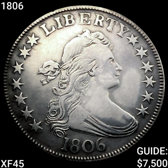 1806 Draped Bust Half Dollar NEARLY UNCIRCULATED