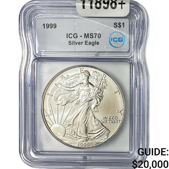 1999 Silver Eagle ICG MS70