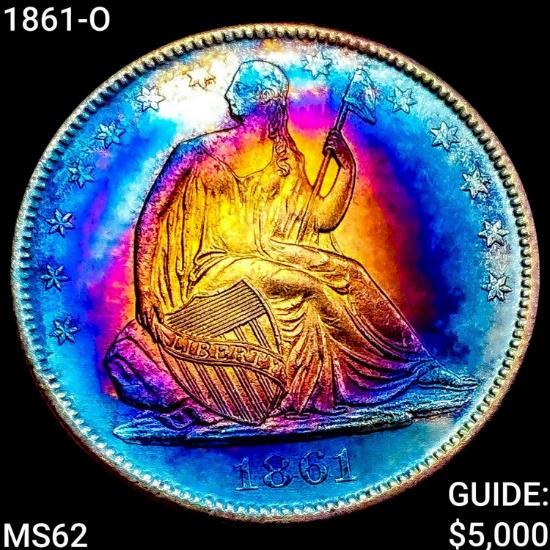 1861-O Seated Liberty Half Dollar UNCIRCULATED