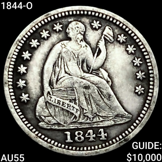 1844-O Seated Liberty Half Dime HIGH GRADE