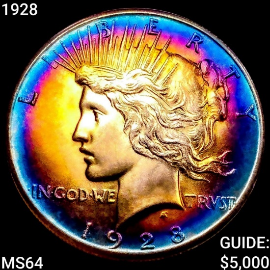 1928 Silver Peace Dollar CHOICE BU