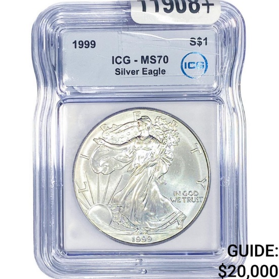 1999 Silver Eagle ICG MS70