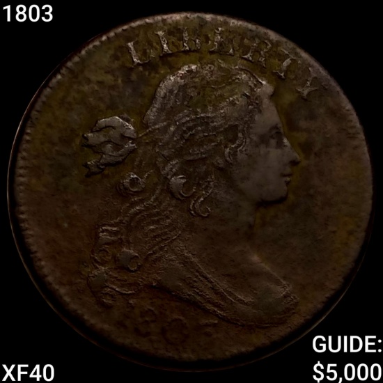 1803 Draped Bust Large Cent NEARLY UNCIRCULATED