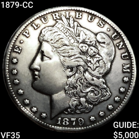 1879-CC Morgan Silver Dollar ABOUT UNCIRCULATED
