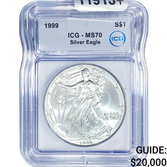 1999 Silver Eagle ICG MS70