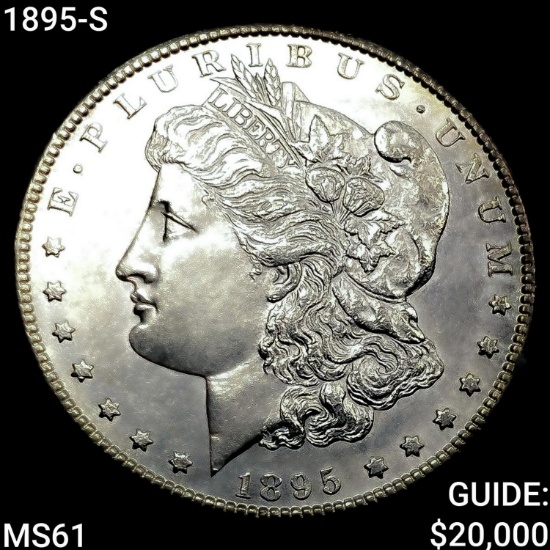1895-S Morgan Silver Dollar UNCIRCULATED